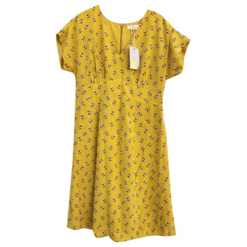 Pre-owned Boden Mini Dress In Yellow