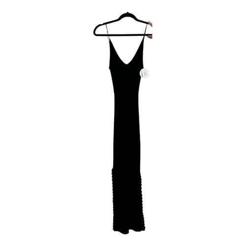 Pre-owned Staud Maxi Dress In Black