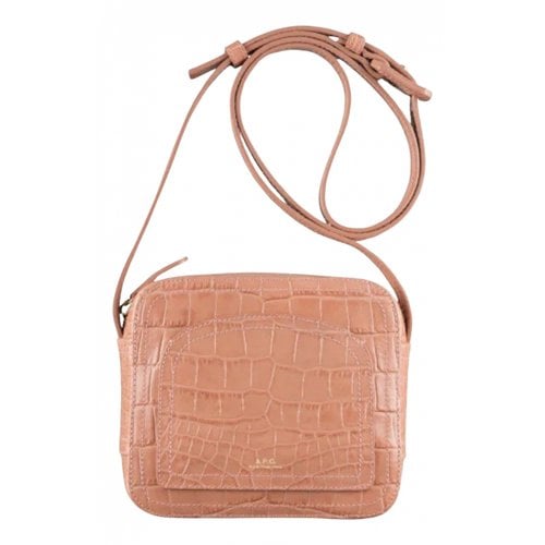 Pre-owned Apc Leather Crossbody Bag In Pink