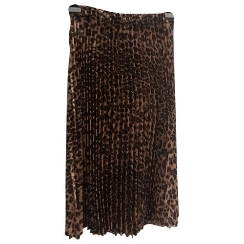 Pre-owned P.a.r.o.s.h Maxi Skirt In Brown