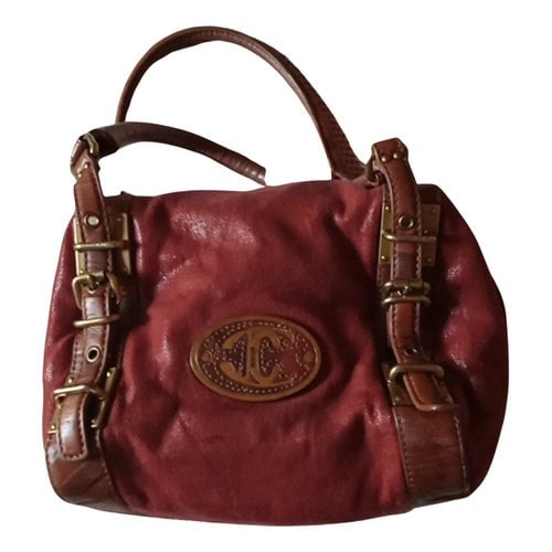 Pre-owned Just Cavalli Cloth Bag In Burgundy