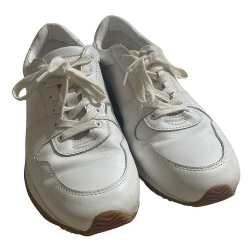 Pre-owned Rebecca Minkoff Leather Trainers In White