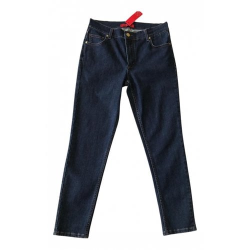 Pre-owned Carolina Herrera Slim Jeans In Blue