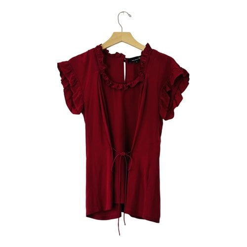 Pre-owned Isabel Marant Silk Blouse In Burgundy