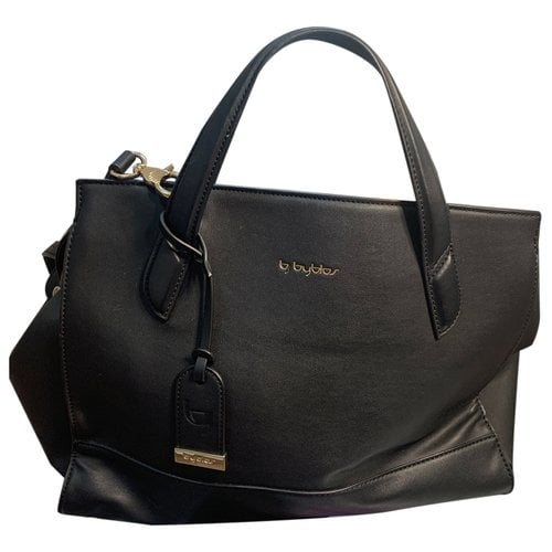 Pre-owned Byblos Vegan Leather Mini Bag In Black