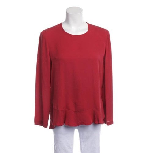 Pre-owned Diane Von Furstenberg Silk Shirt In Red