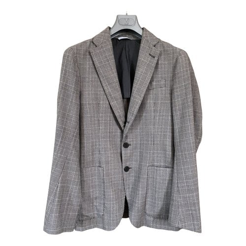 Pre-owned Armani Collezioni Wool Vest In Grey