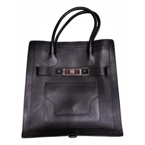 Pre-owned Proenza Schouler Leather Tote In Black