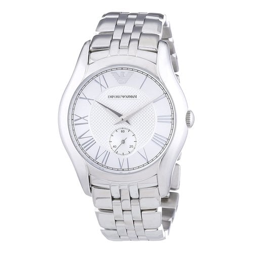 Pre-owned Emporio Armani Watch In Grey