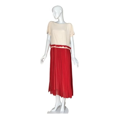 Pre-owned Erika Cavallini Silk Mid-length Dress In Multicolour