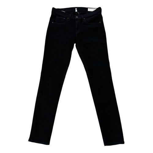 Pre-owned Rag & Bone Slim Jeans In Black