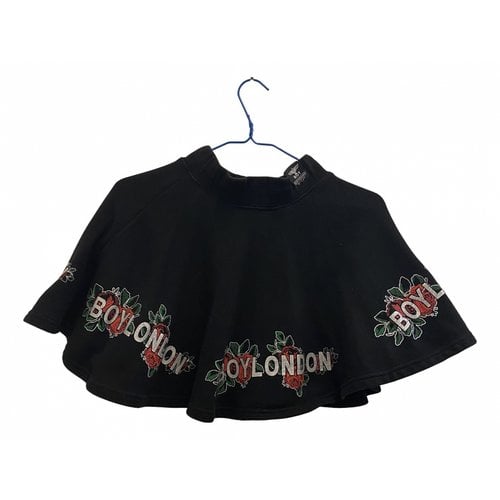 Pre-owned Boy London Mini Skirt In Black