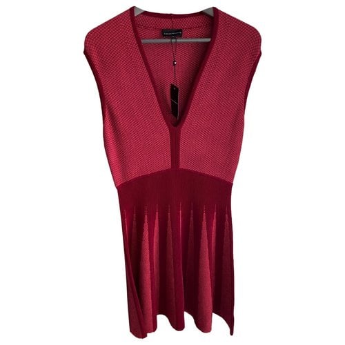 Pre-owned Emporio Armani Mid-length Dress In Red