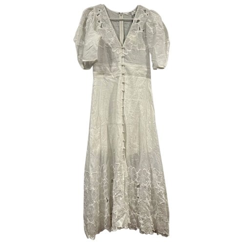 Pre-owned Veronica Beard Maxi Dress In White