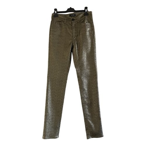 Pre-owned Isabel Marant Straight Pants In Gold