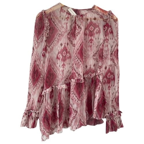 Pre-owned Zimmermann Silk Blouse In Pink