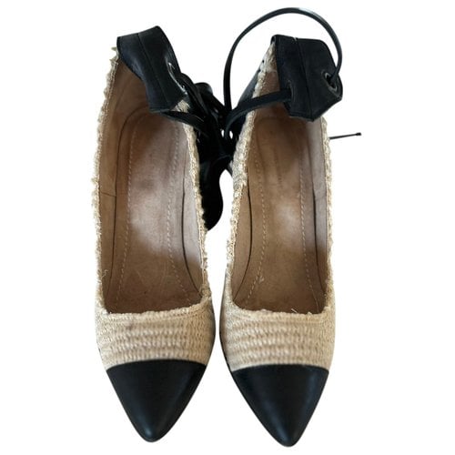 Pre-owned Isabel Marant Cloth Heels In Beige