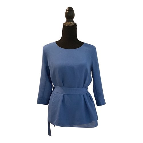 Pre-owned Iris & Ink Blouse In Blue