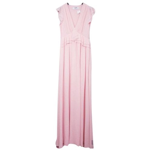 Pre-owned Msgm Maxi Dress In Pink