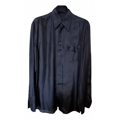 Pre-owned Ralph Lauren Silk Shirt In Blue
