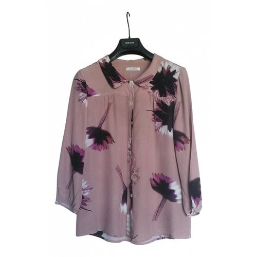 Pre-owned Nina Ricci Silk Blouse In Pink