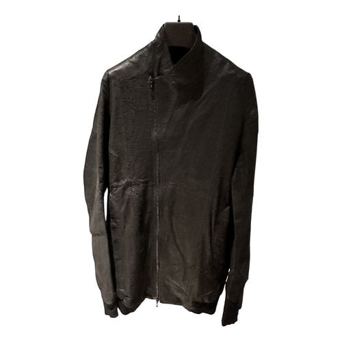 Pre-owned Julius Leather Jacket In Black