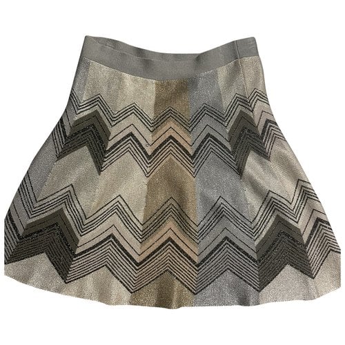 Pre-owned M Missoni Mini Skirt In Anthracite