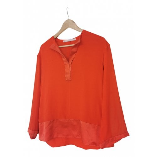 Pre-owned Dorothee Schumacher Silk Blouse In Red
