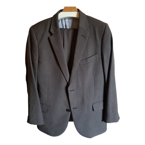 Pre-owned Tommy Hilfiger Wool Suit In Brown