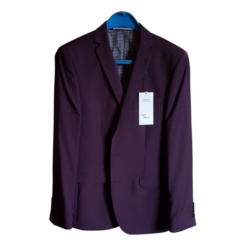 Pre-owned Ben Sherman Wool Jacket In Purple