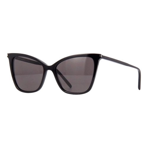 Pre-owned Saint Laurent Aviator Sunglasses In Black
