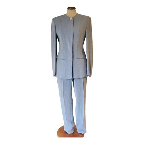 Pre-owned Valentino Suit Jacket In Blue