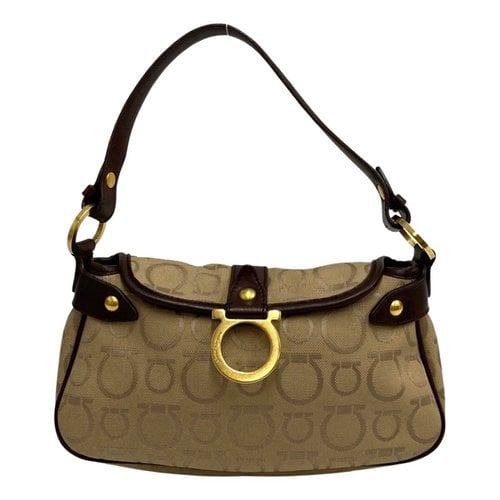 Pre-owned Ferragamo Leather Handbag In Brown