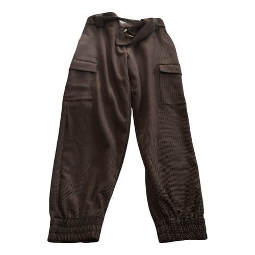 Pre-owned I Blues Carot Pants In Brown