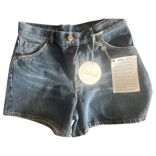 Pre-owned Chloé Shorts In Blue