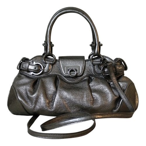 Pre-owned Ferragamo Sofia Leather Handbag In Brown