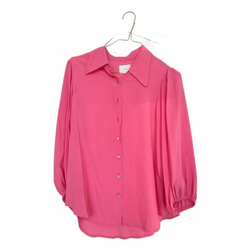 Pre-owned Merci Silk Shirt In Pink