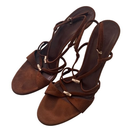 Pre-owned Jimmy Choo Sandals In Camel