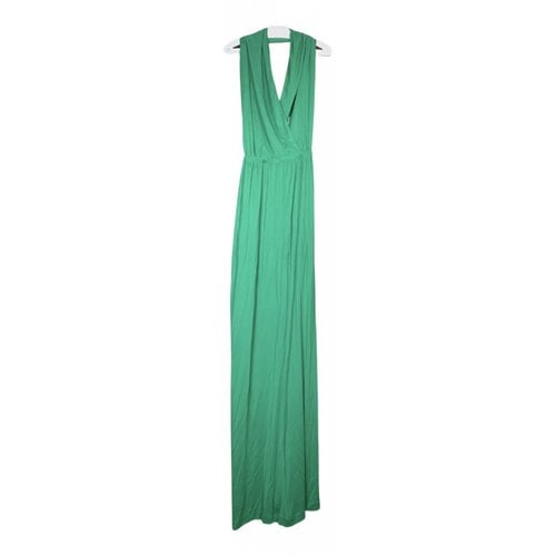 Pre-owned Msgm Maxi Dress In Green