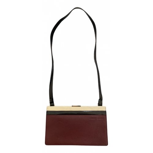 Pre-owned Miu Miu Leather Handbag In Multicolour