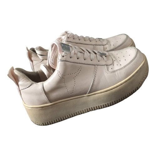 Pre-owned Windsor Smith Leather Trainers In Pink
