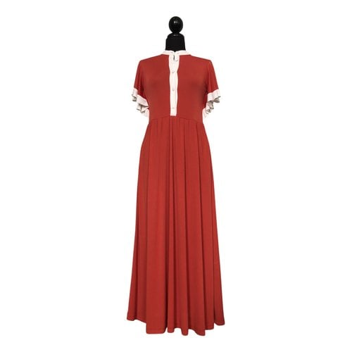 Pre-owned Compagnia Italiana Maxi Dress In Red