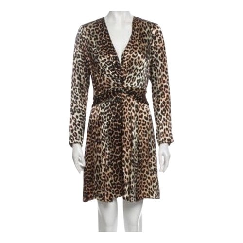 Pre-owned Ganni Fall Winter 2019 Mid-length Dress In Brown