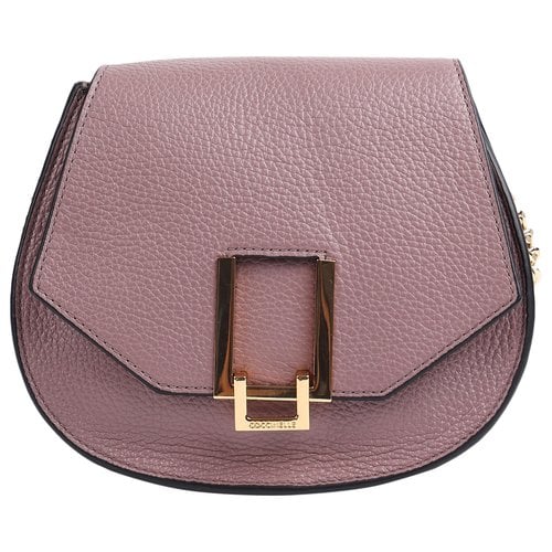 Pre-owned Coccinelle Leather Handbag In Purple