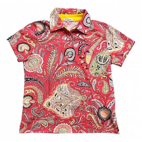 Pre-owned Etro Polo In Red