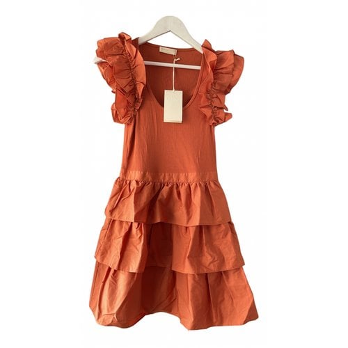 Pre-owned Ulla Johnson Mini Dress In Orange