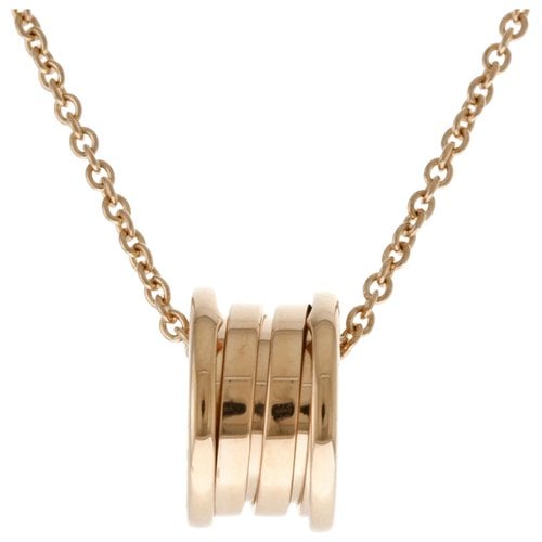 Pre-owned Bvlgari B.zero1 Pink Gold Necklace