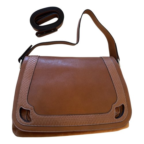 Pre-owned Cartier Leather Handbag In Camel