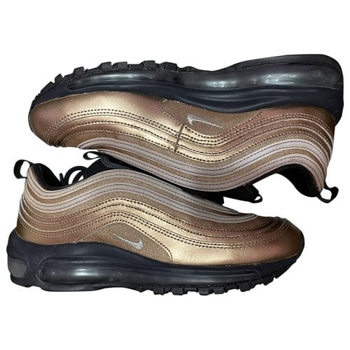 Pre-owned Nike Air Max 97 Cloth Trainers In Metallic