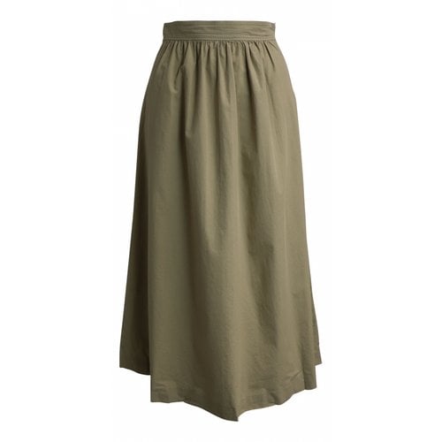 Pre-owned Apc Maxi Skirt In Camel